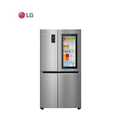  LG 敲一敲系列冰箱 530升大容量十字对开门 金属
